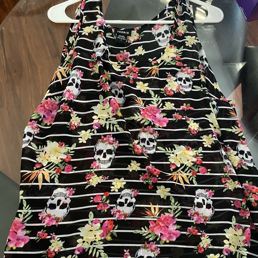 Torrid Skull blouse